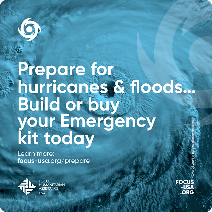 Prepare for hurricanes & floods... Build or buy your Emergency kit today.