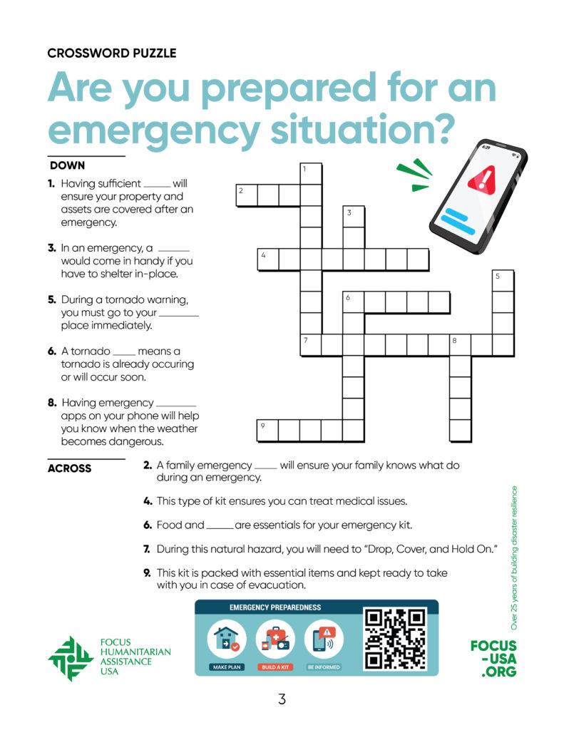 Are you prepared for an emergency situation?