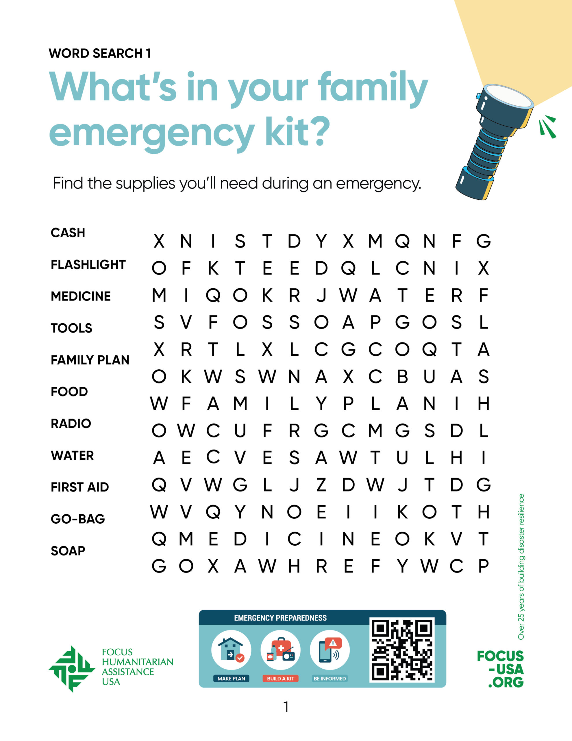 Whats in your family emergency kit?